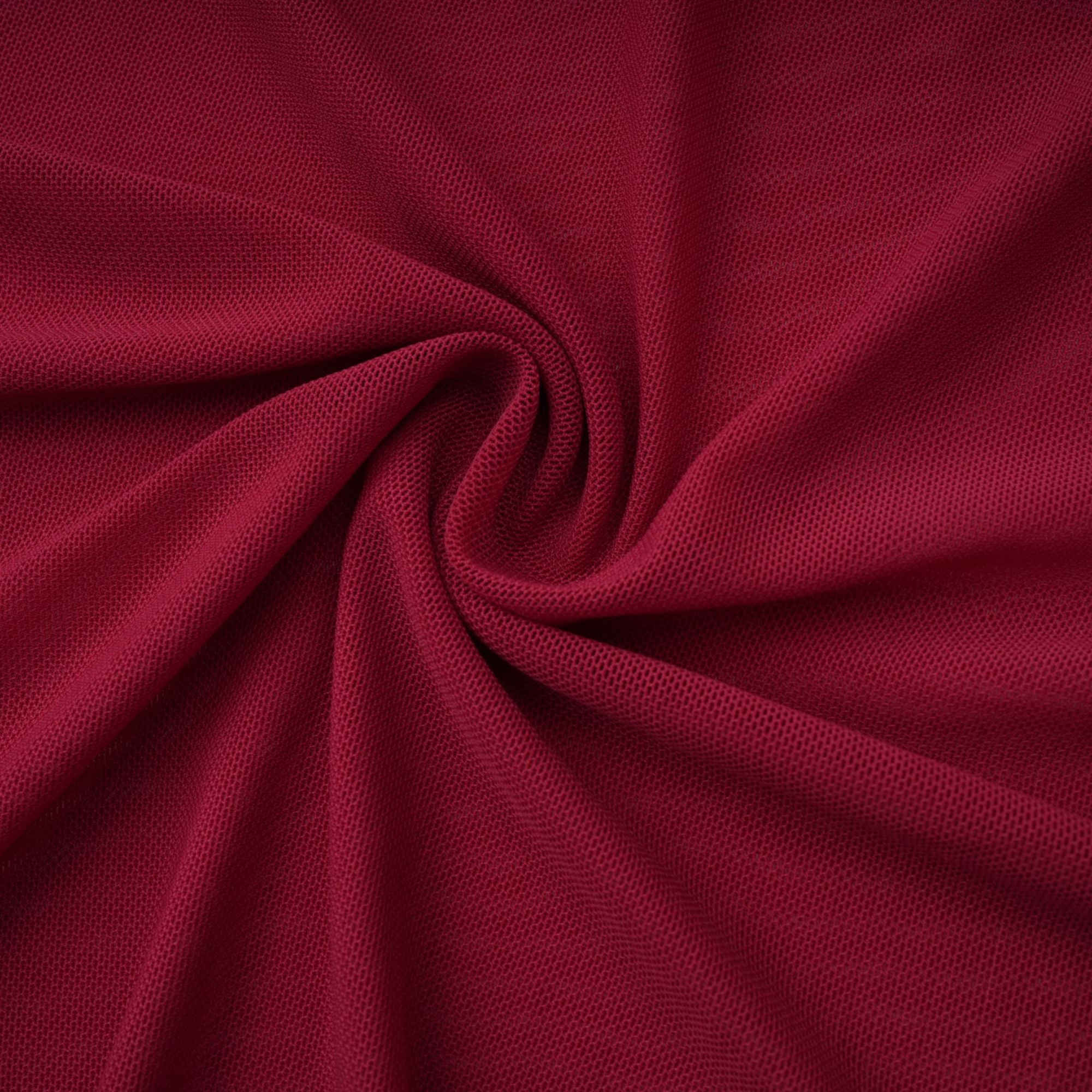 Sylphe Rotes asymmetrisches Maxikleid aus gerafftem Netzstoff