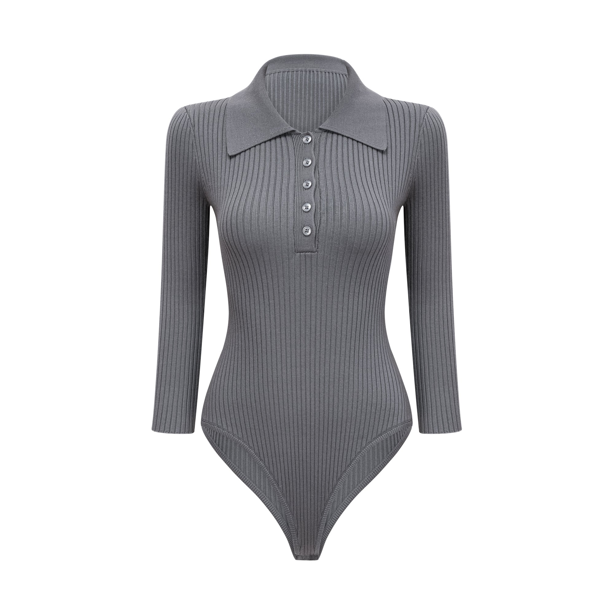 Claire Grey geripptes Strick-Body- und Hosen-Set