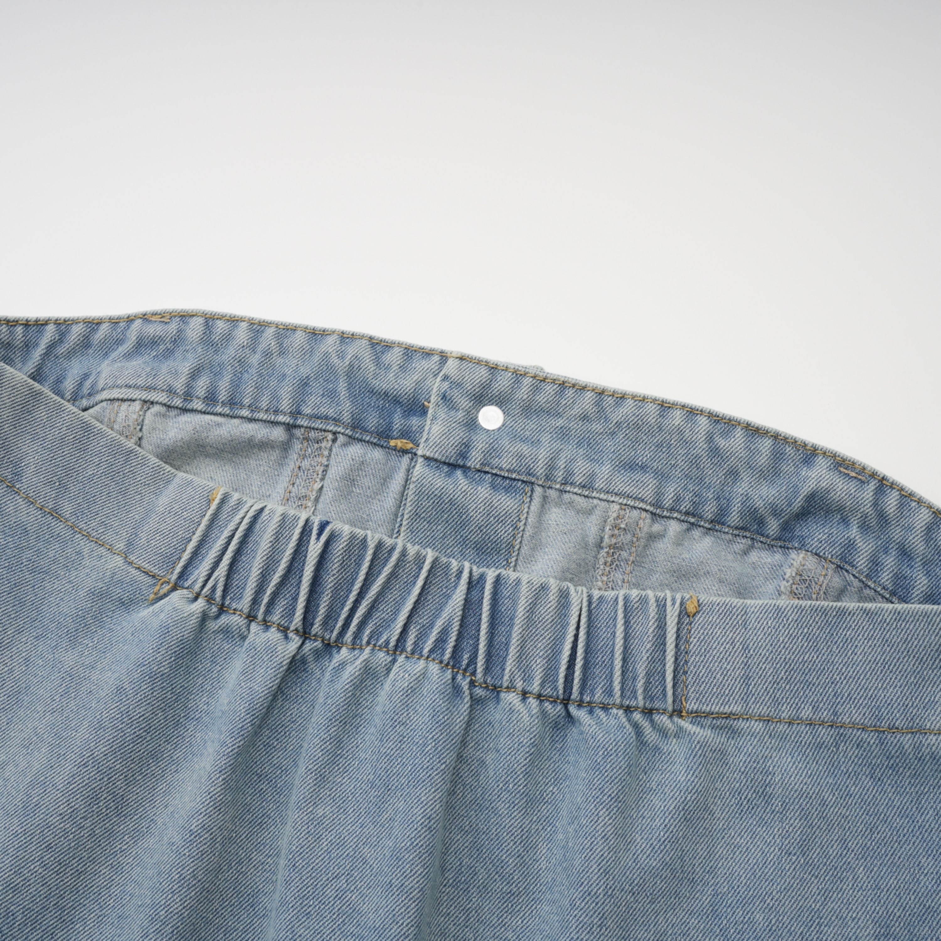 Marta Blauer Denim-Playsuit mit Verwaschen-Effekt