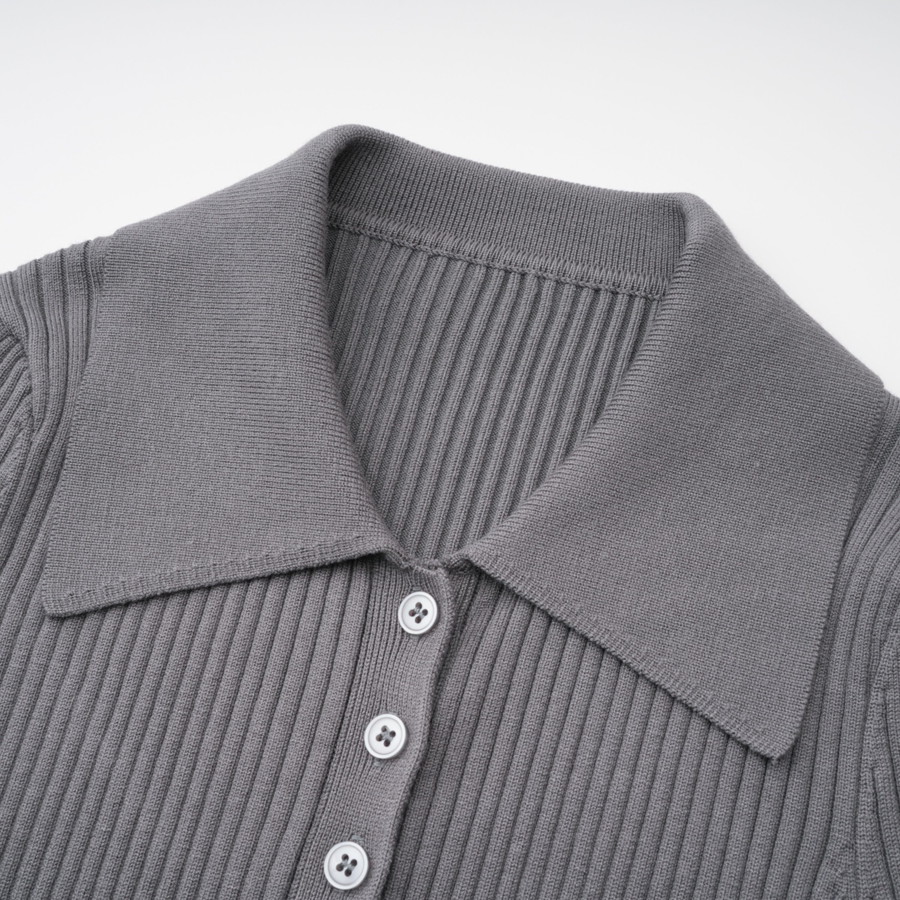 Claire Grey geripptes Strick-Body- und Hosen-Set