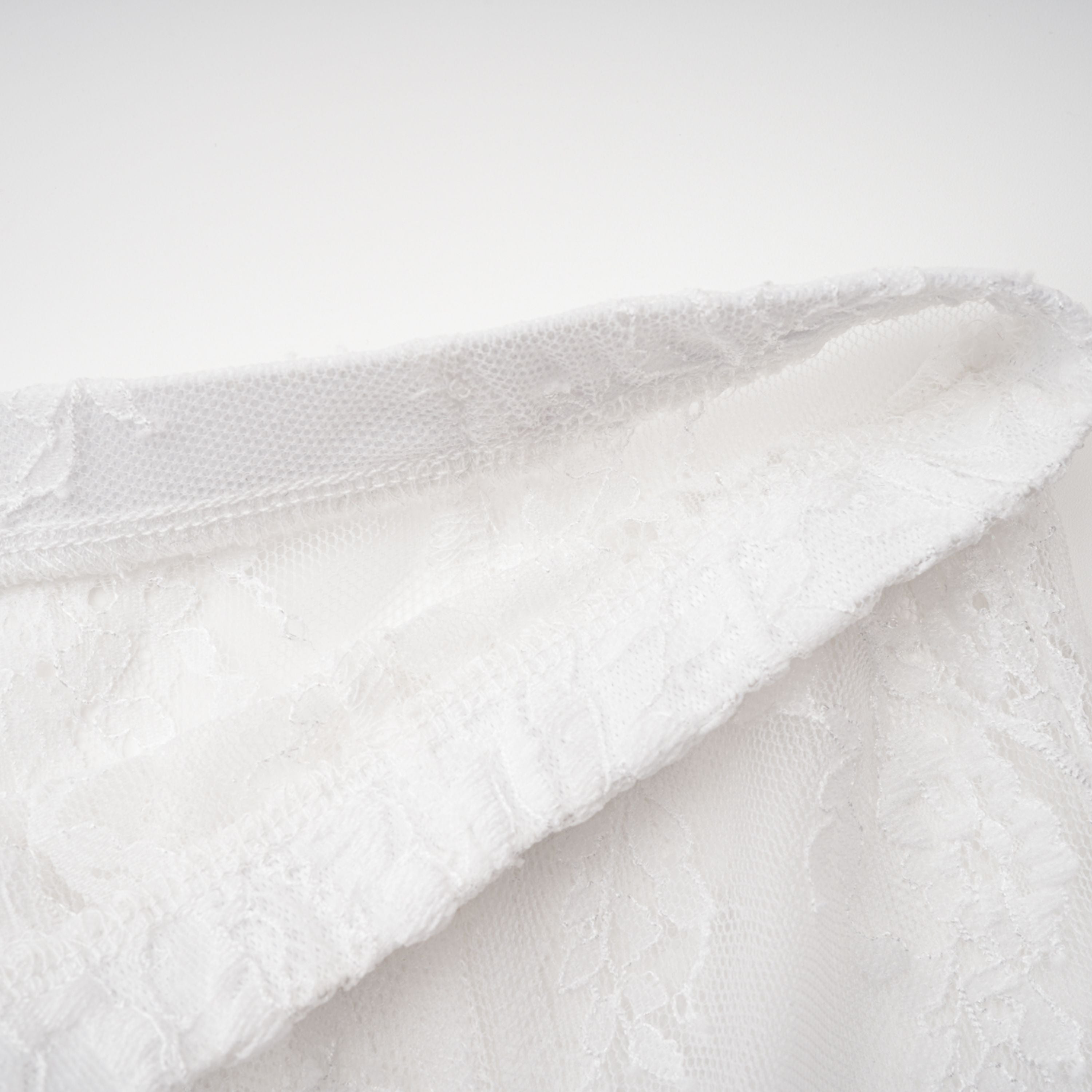 Margherita Weißes Spitzenkleid mit Blumenmuster & Rock-Set