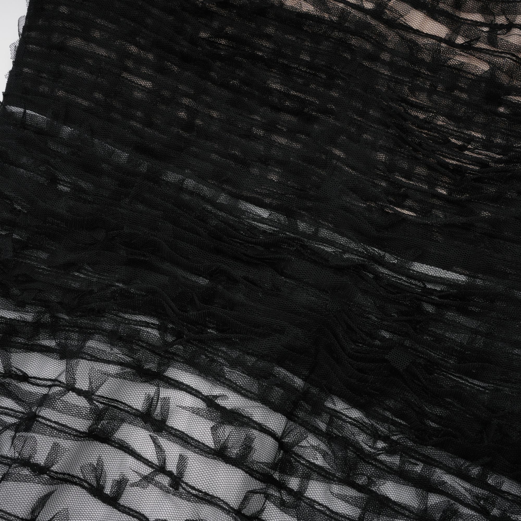 Eléonore Midi-Kleid aus Tüll mit Farbblock-Design