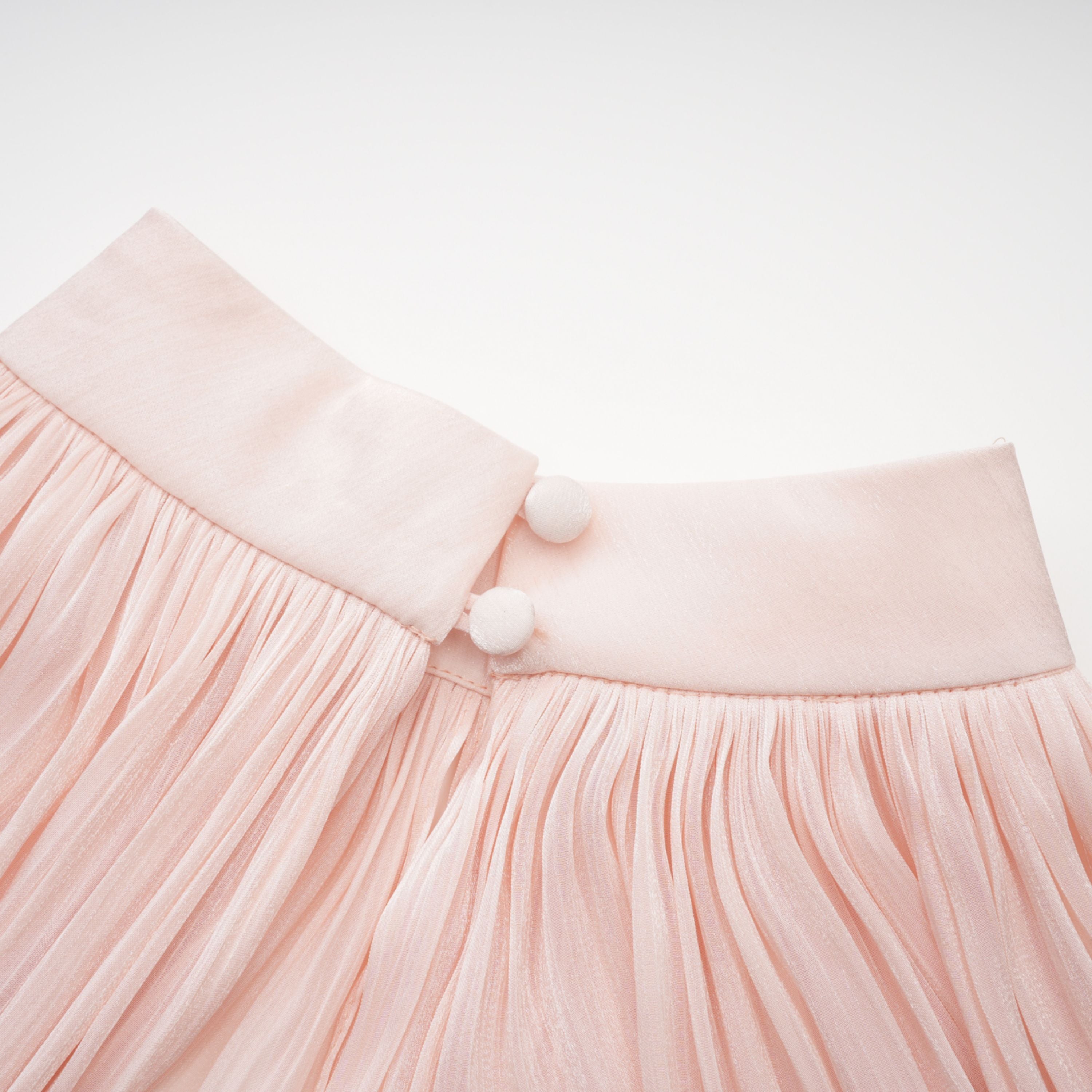 Bernice Pink Glänzendes Cape & Kleid Set