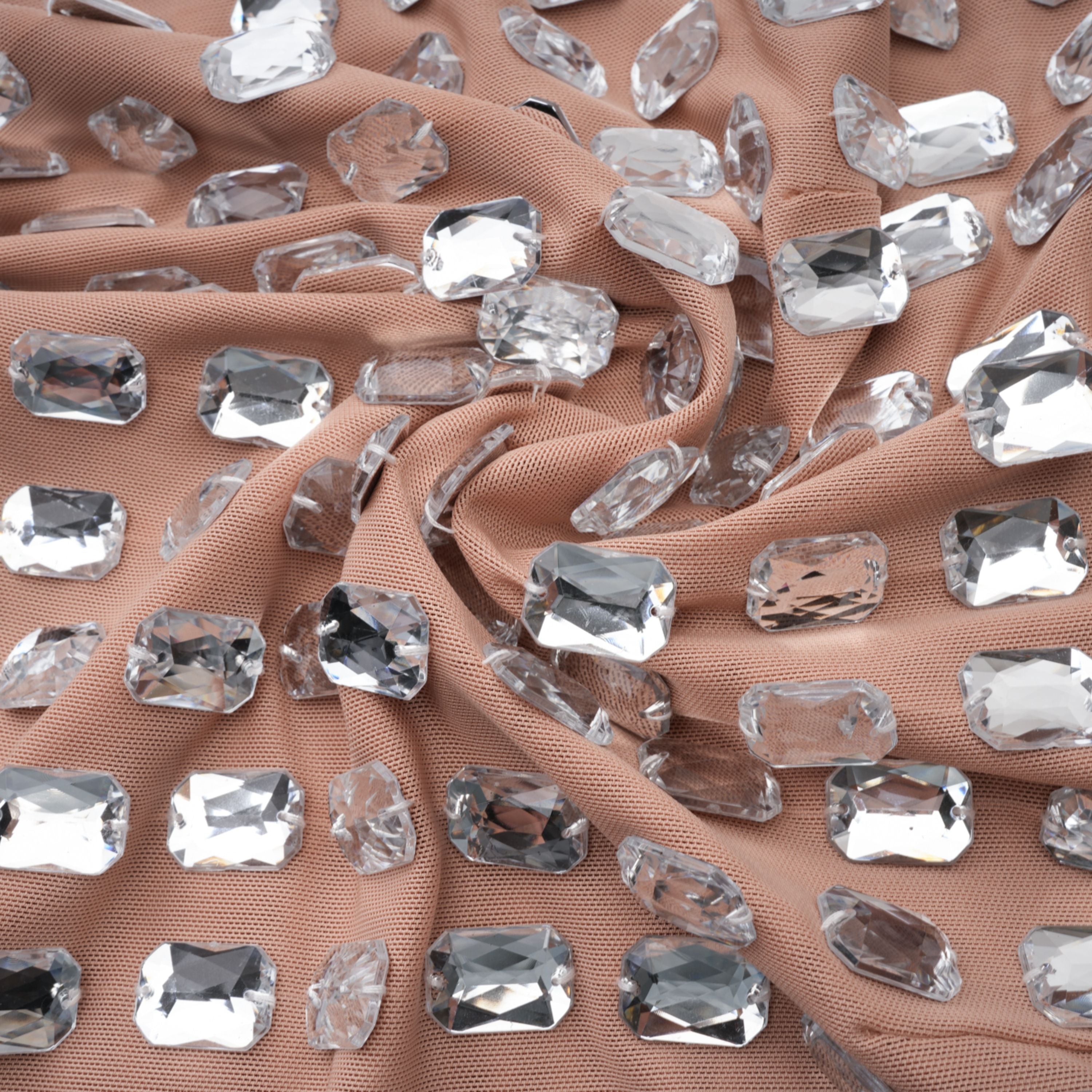 Giustina Silber Halterneck-Minikleid mit Schleife und Kristallen