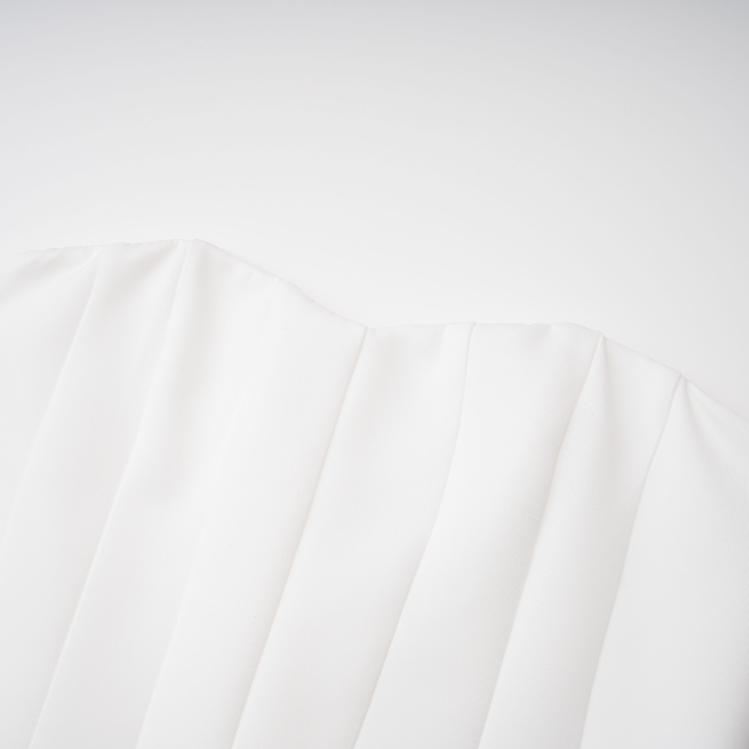 Felice Weißes strukturiertes Cape- und Korsettkleid-Set