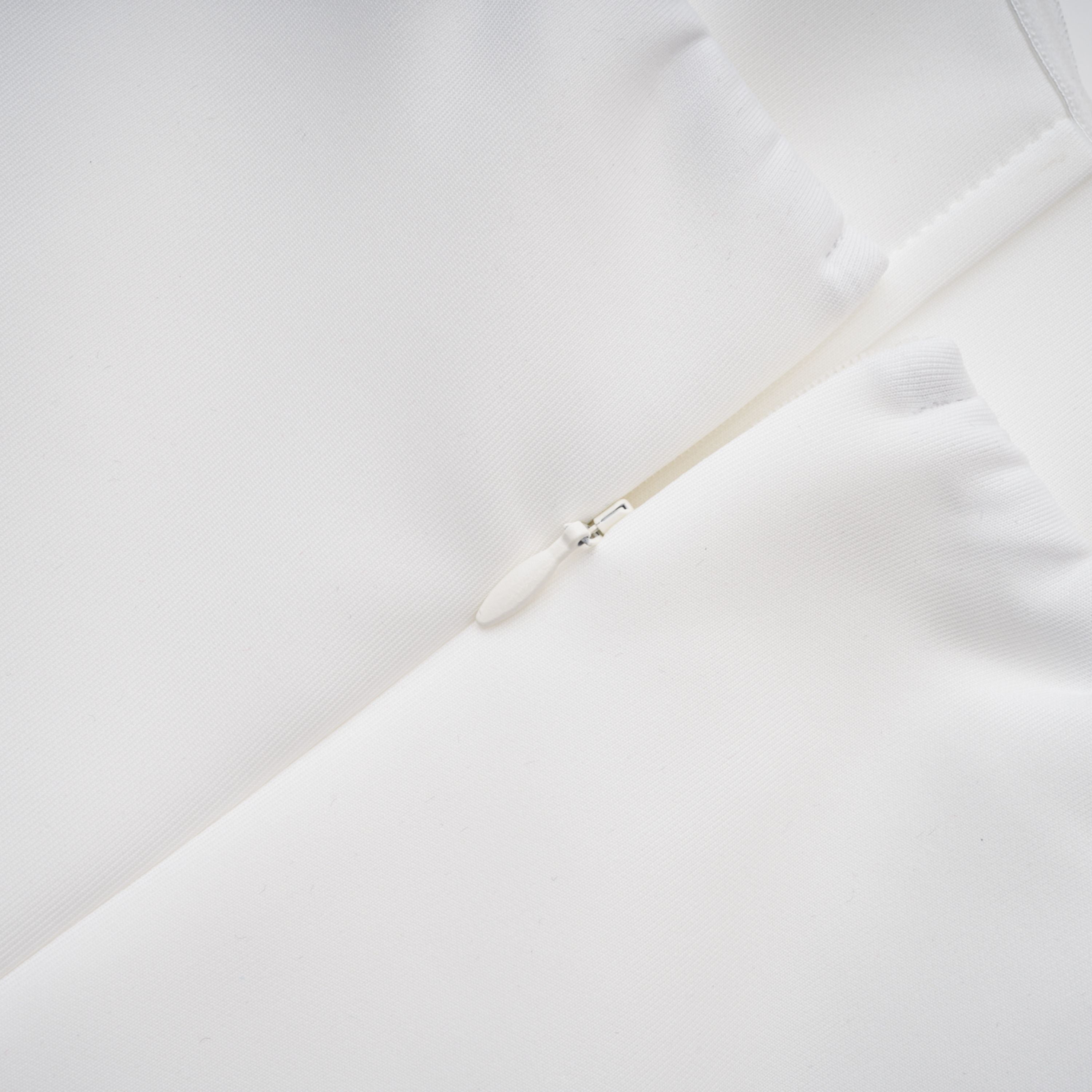 Felice Weißes strukturiertes Cape- und Korsettkleid-Set