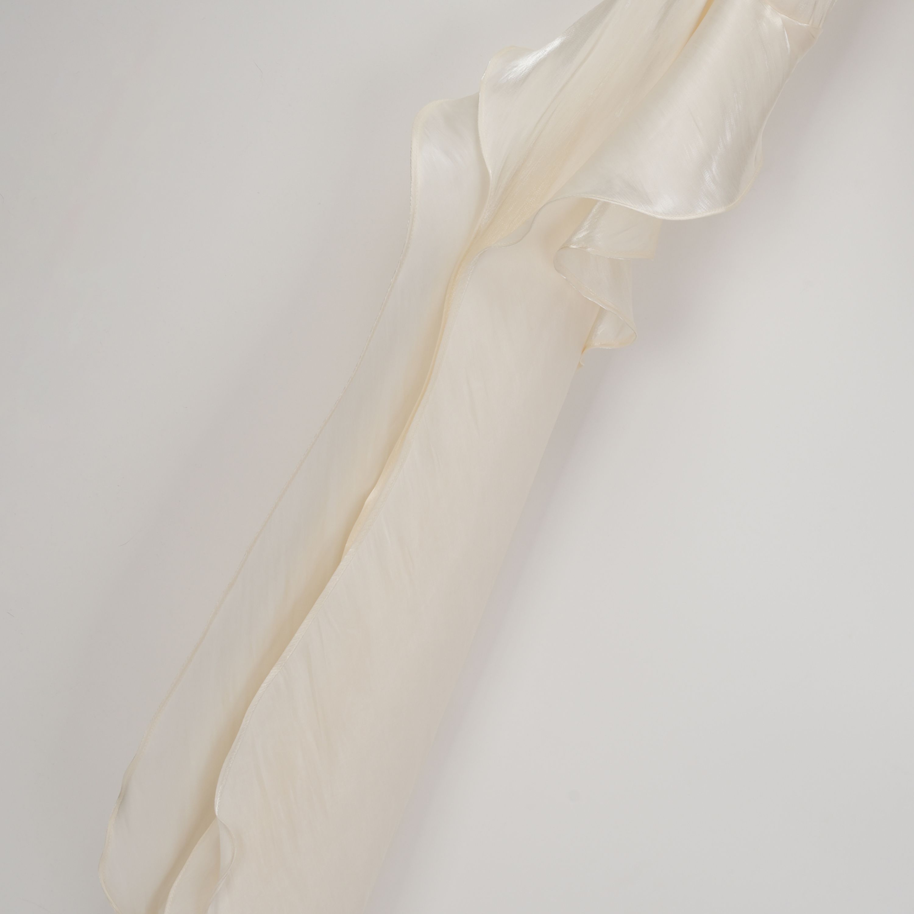 Gustave Neutraler Cape-Maxi-Rock mit Rüschen und Raffungen