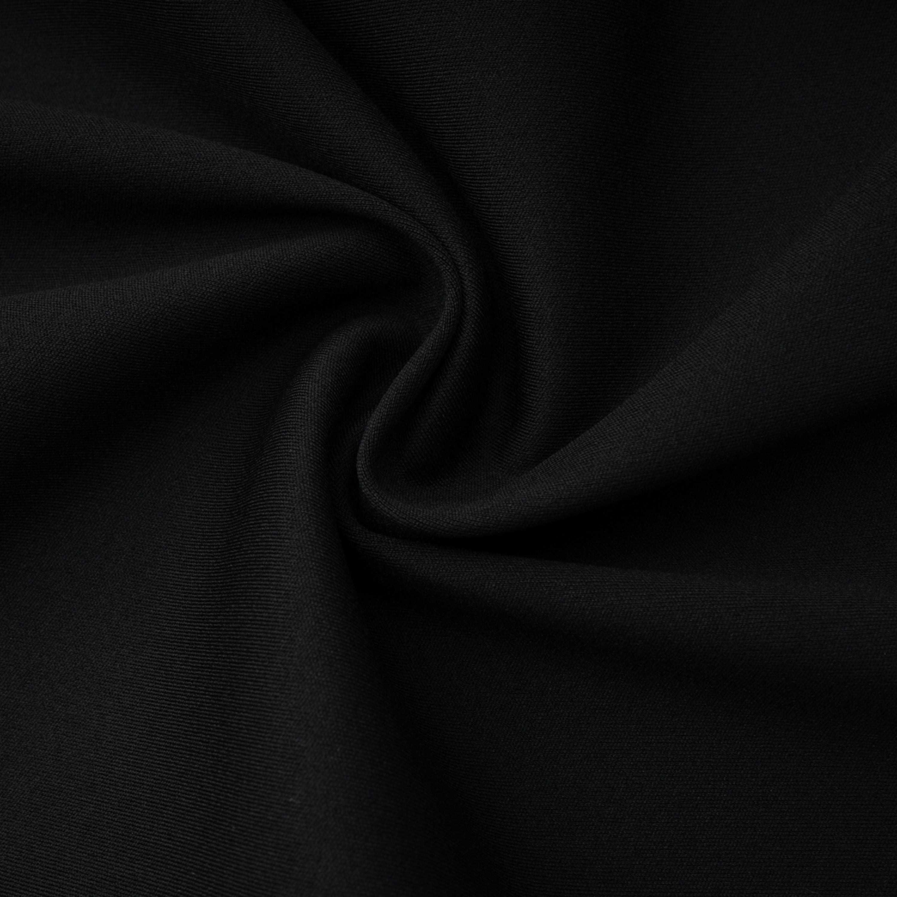 Gianina Schwarzer Jumpsuit mit tiefem V-Ausschnitt und Drapierung