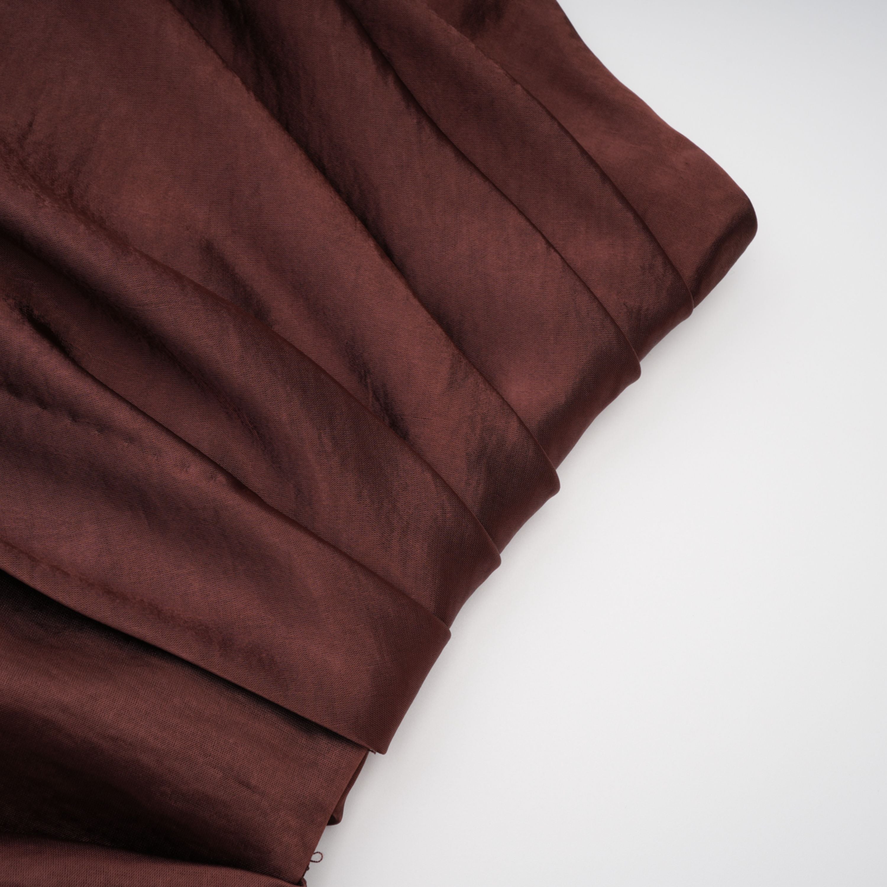 Luisa Brown Asymmetrisches Maxikleid aus gerafftem Satin