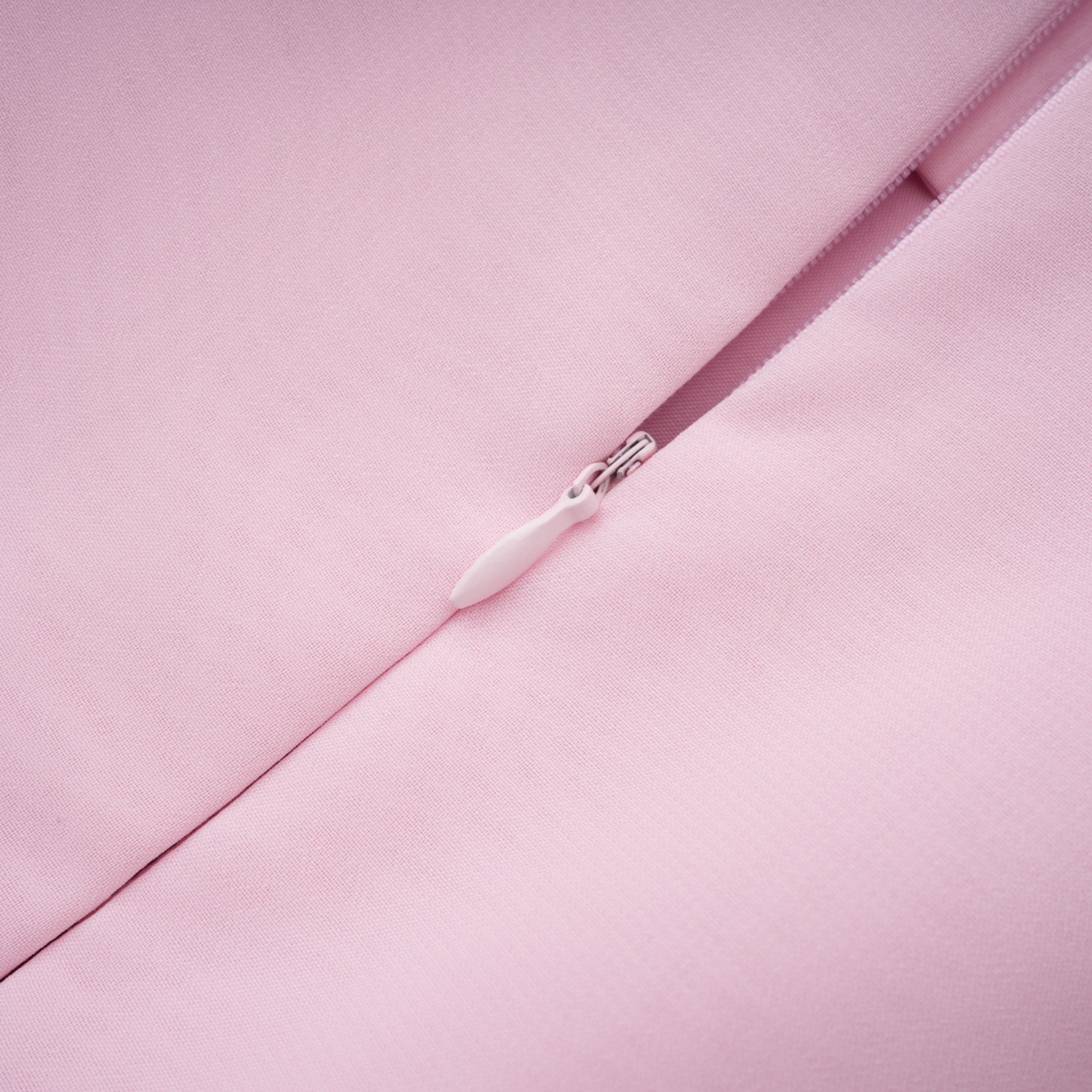 Romane Pinkes trägerloses Korsett-Maxikleid aus Chiffon