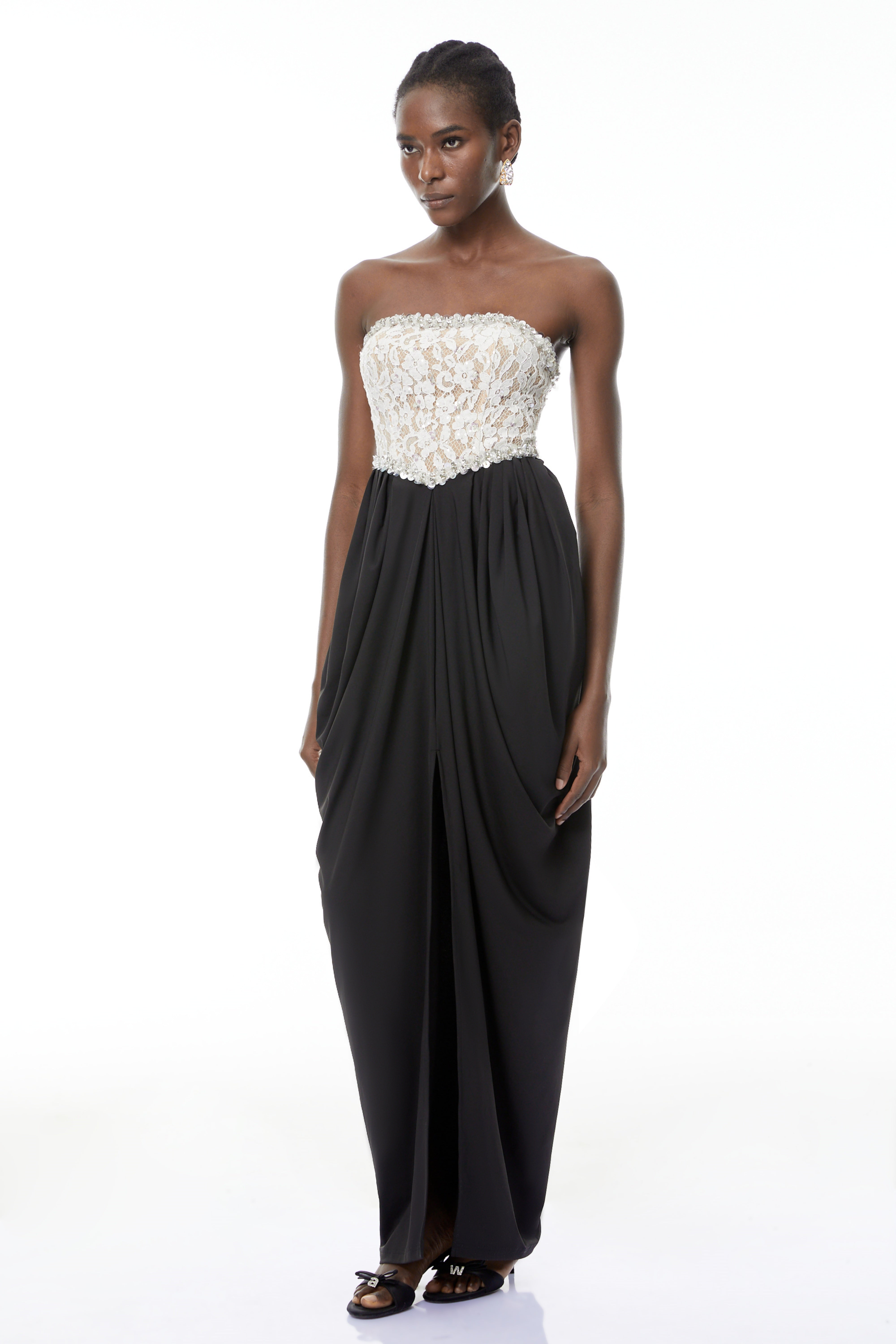 Hilla Maxikleid mit Farbblock