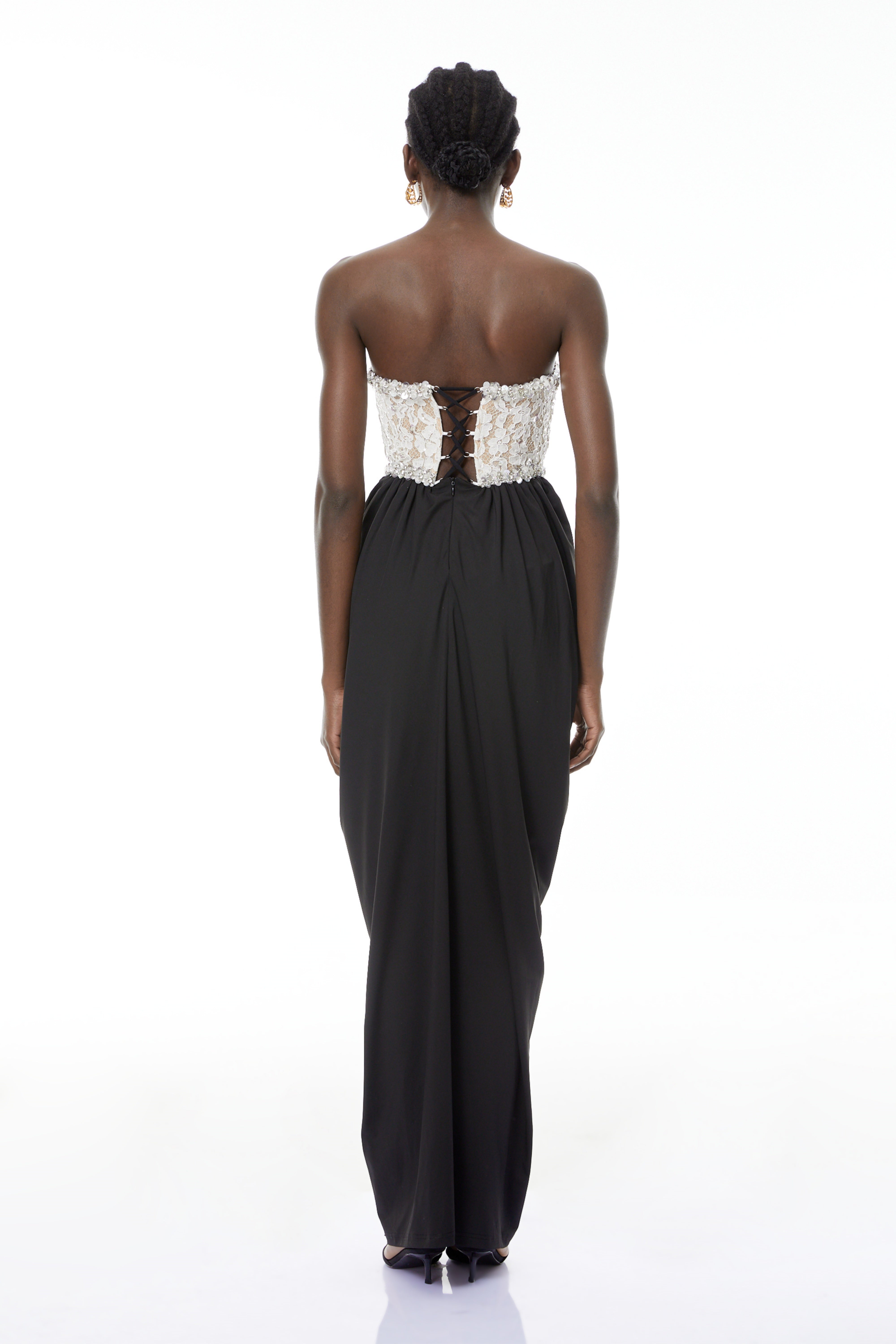 Hilla Maxikleid mit Farbblock