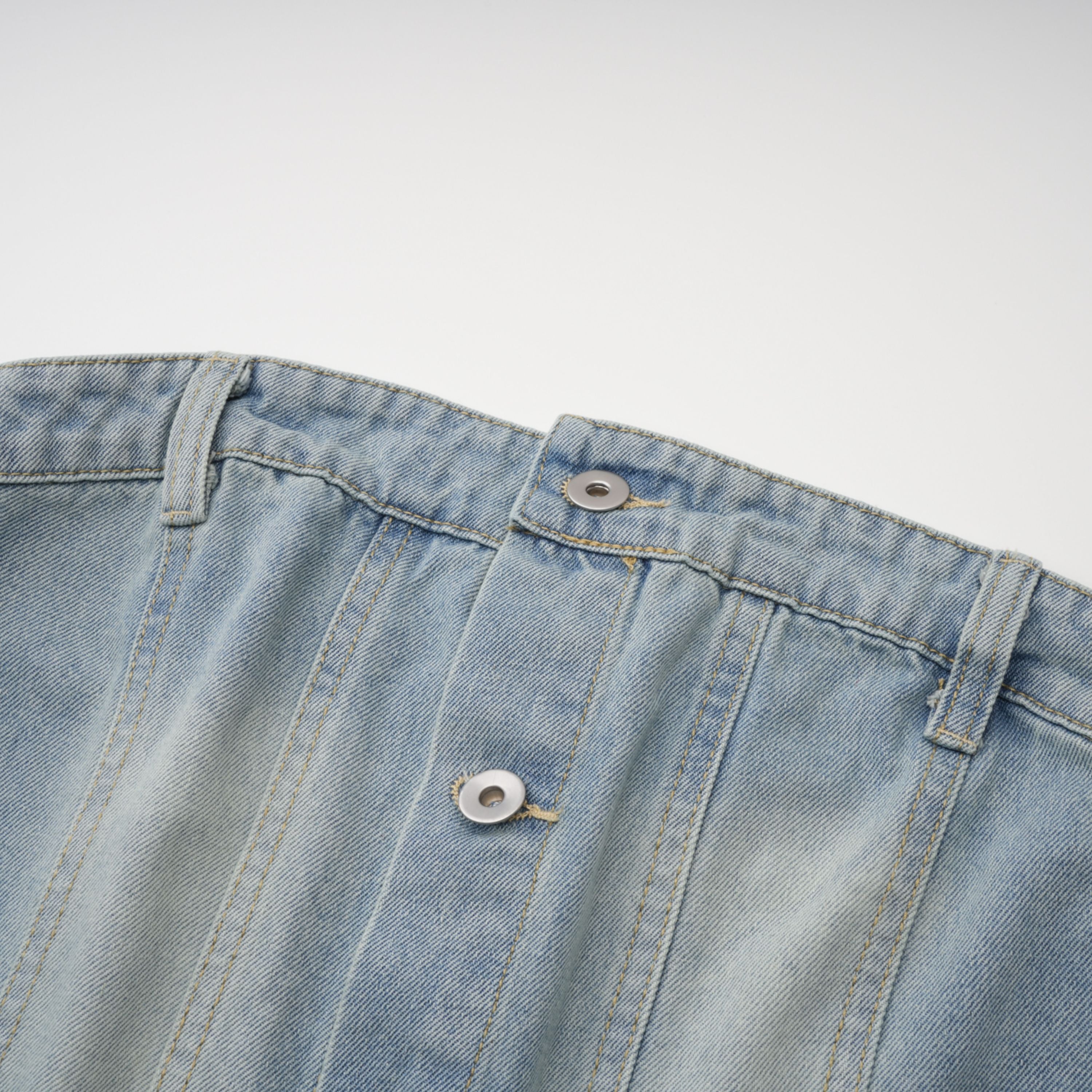 Marta Blauer Denim-Playsuit mit Verwaschen-Effekt