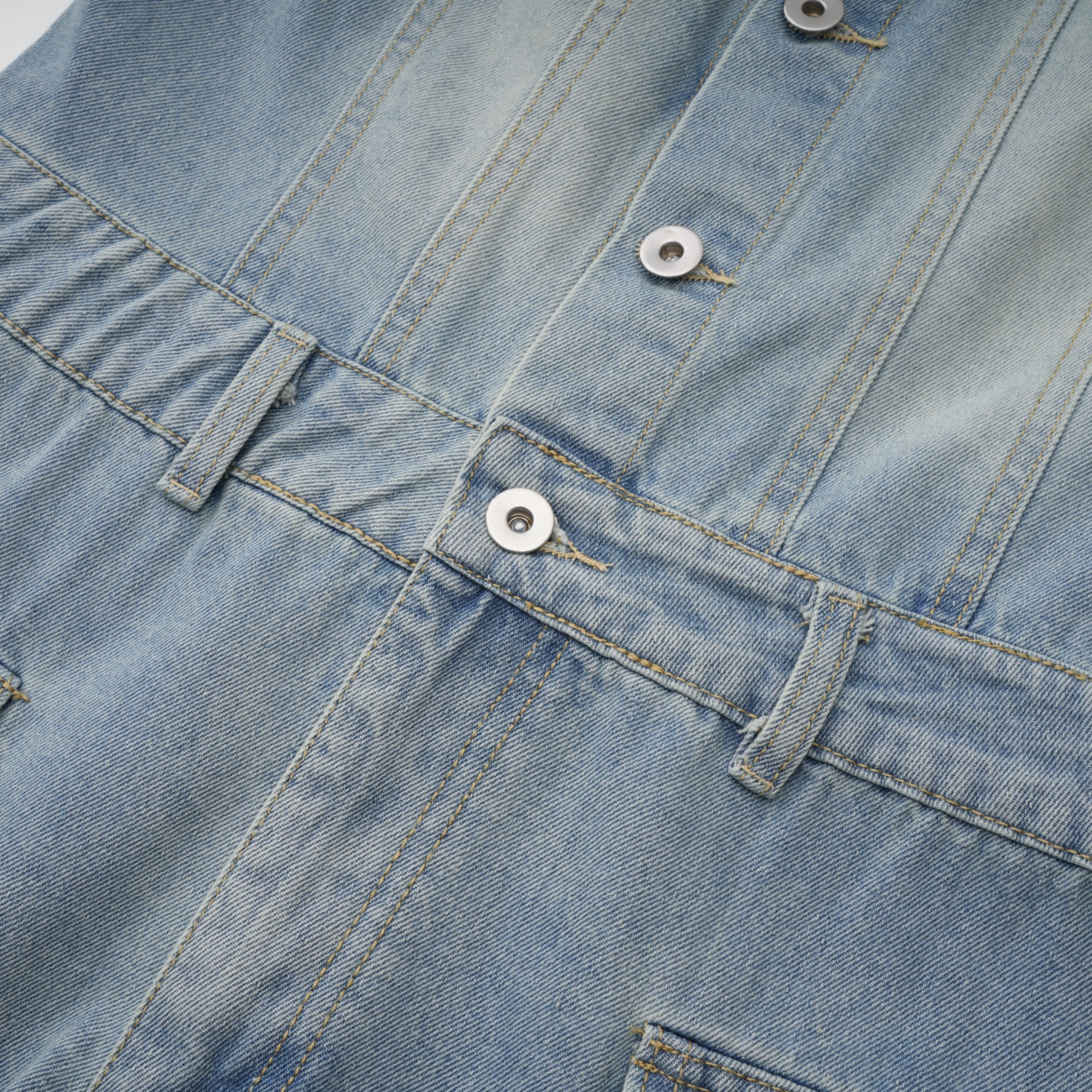 Marta Blauer Denim-Playsuit mit Verwaschen-Effekt