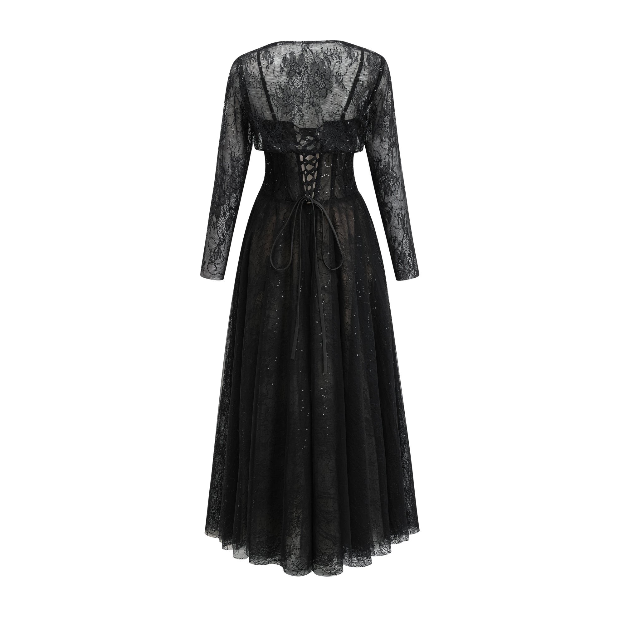 Celina Spitzenkorsett-Maxikleid