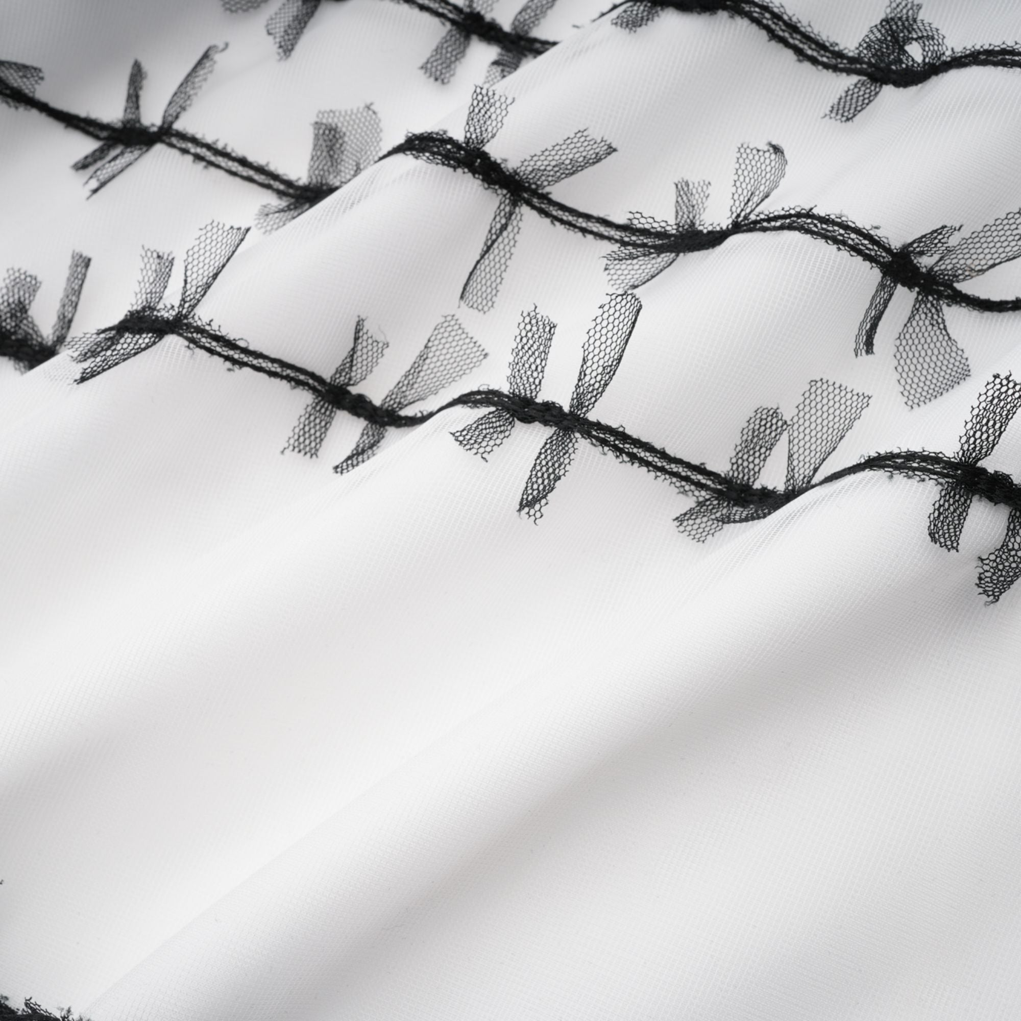 Eléonore Midi-Kleid aus Tüll mit Farbblock-Design