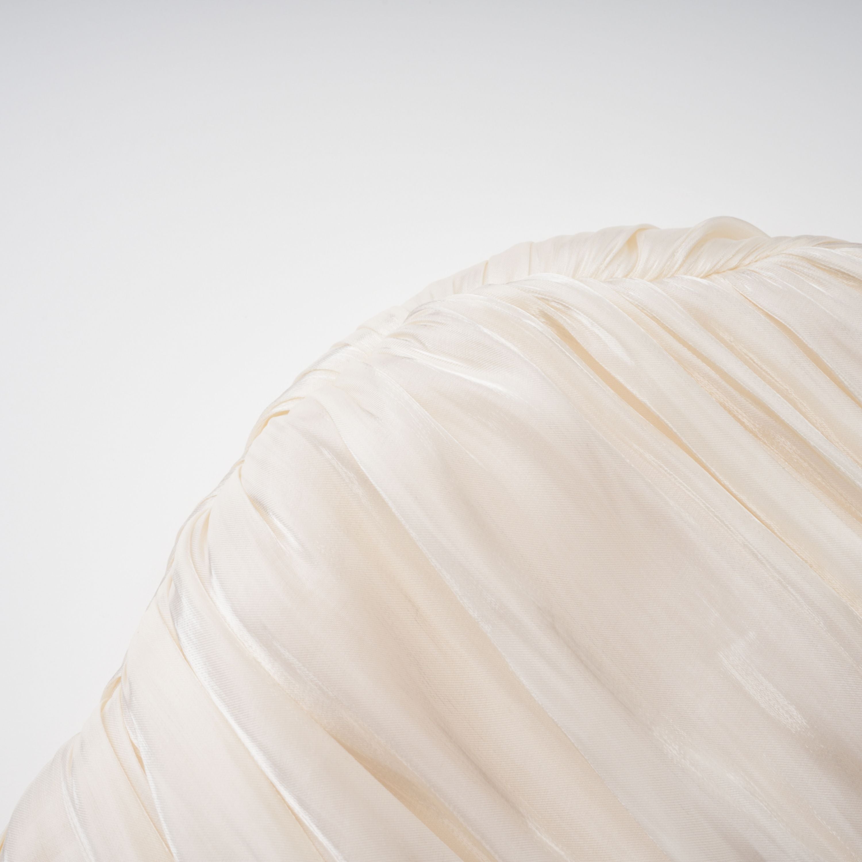 Gustave Neutraler Cape-Maxi-Rock mit Rüschen und Raffungen