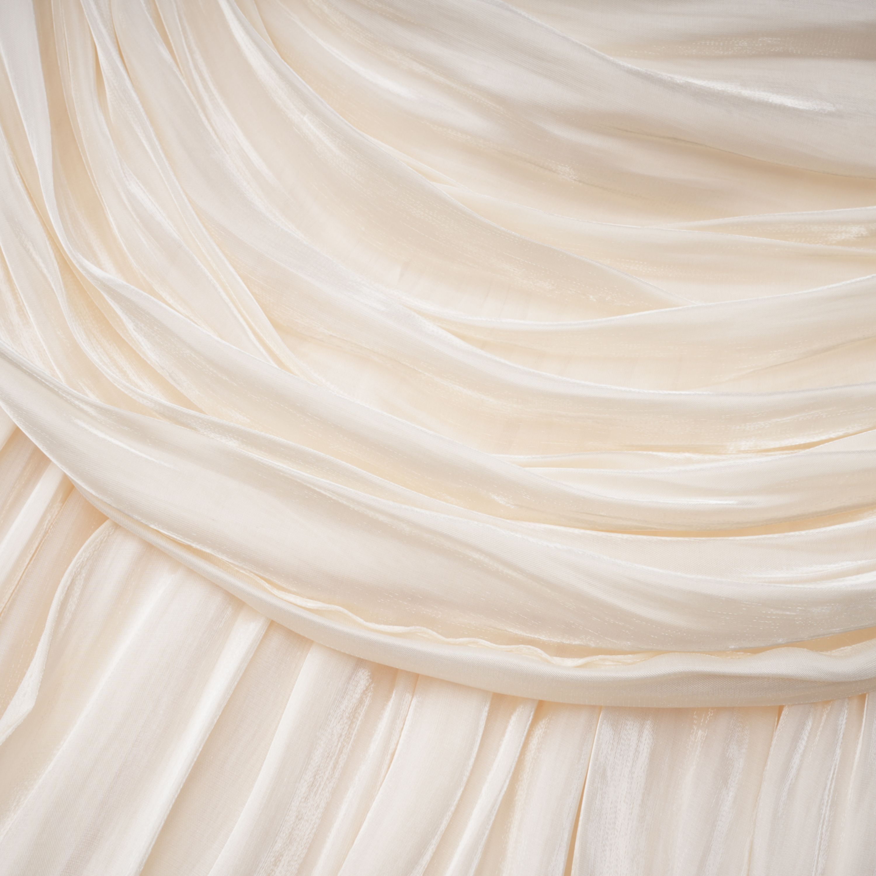 Gustave Neutraler Cape-Maxi-Rock mit Rüschen und Raffungen