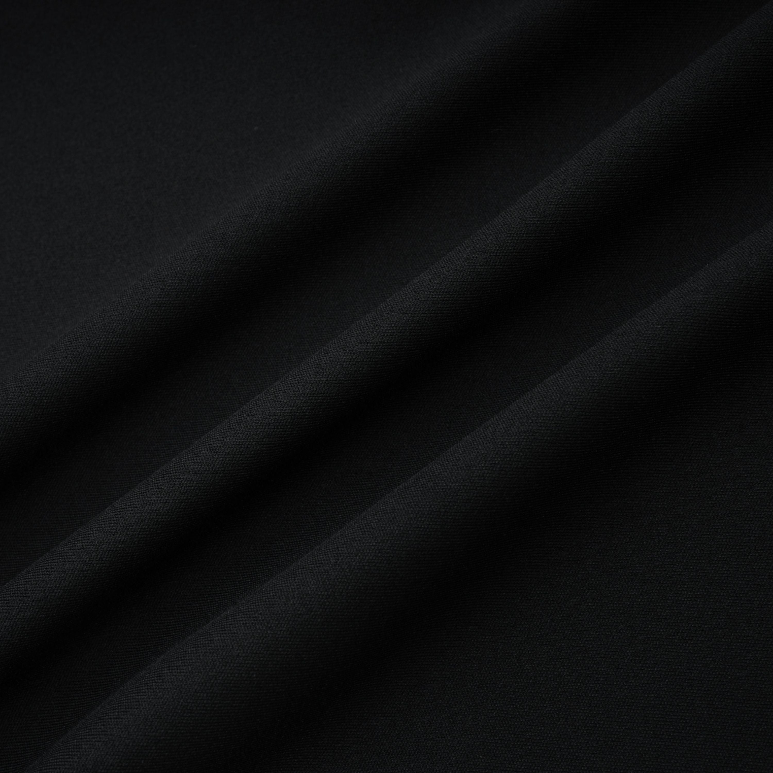 Gianina Schwarzer Jumpsuit mit tiefem V-Ausschnitt und Drapierung