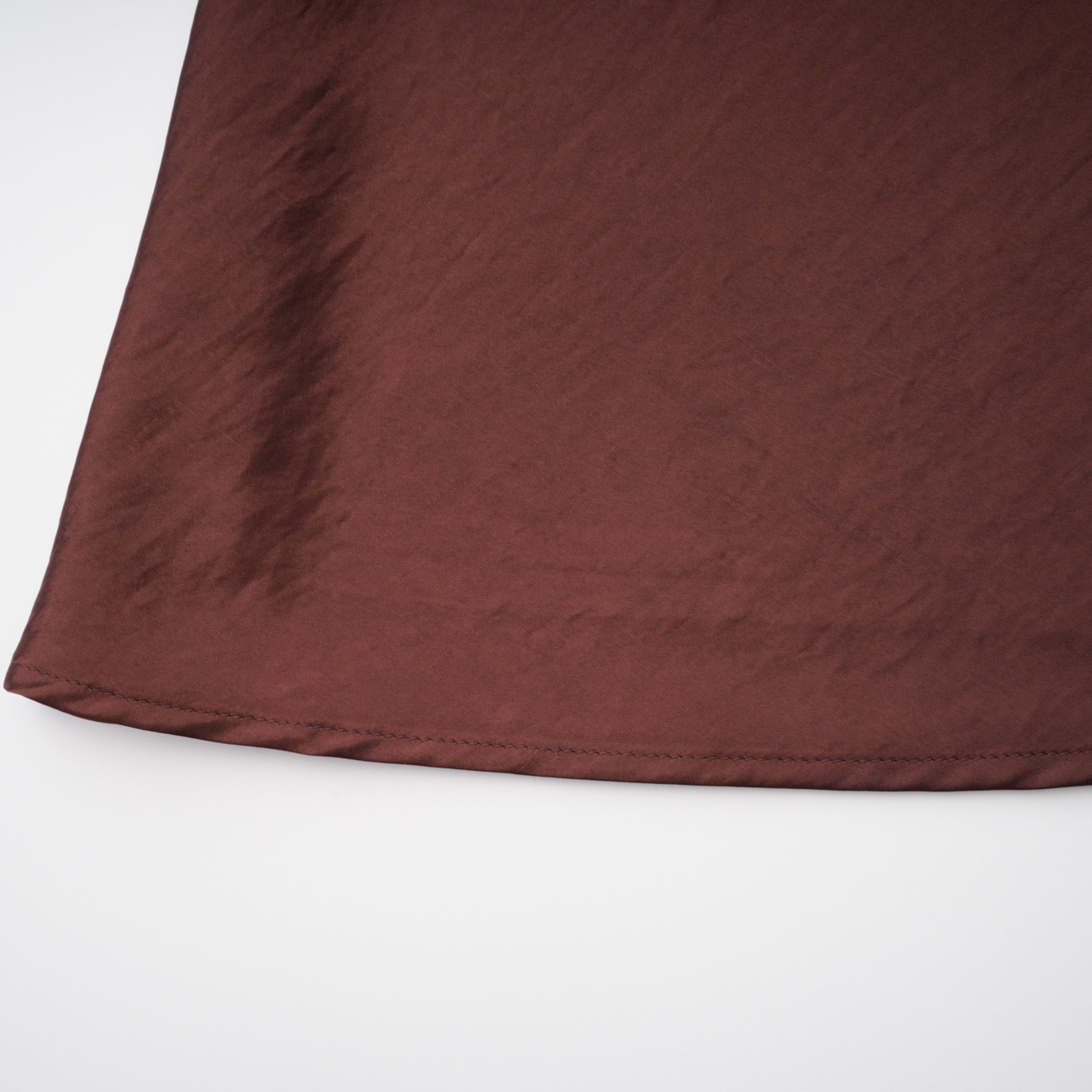 Luisa Brown Asymmetrisches Maxikleid aus gerafftem Satin