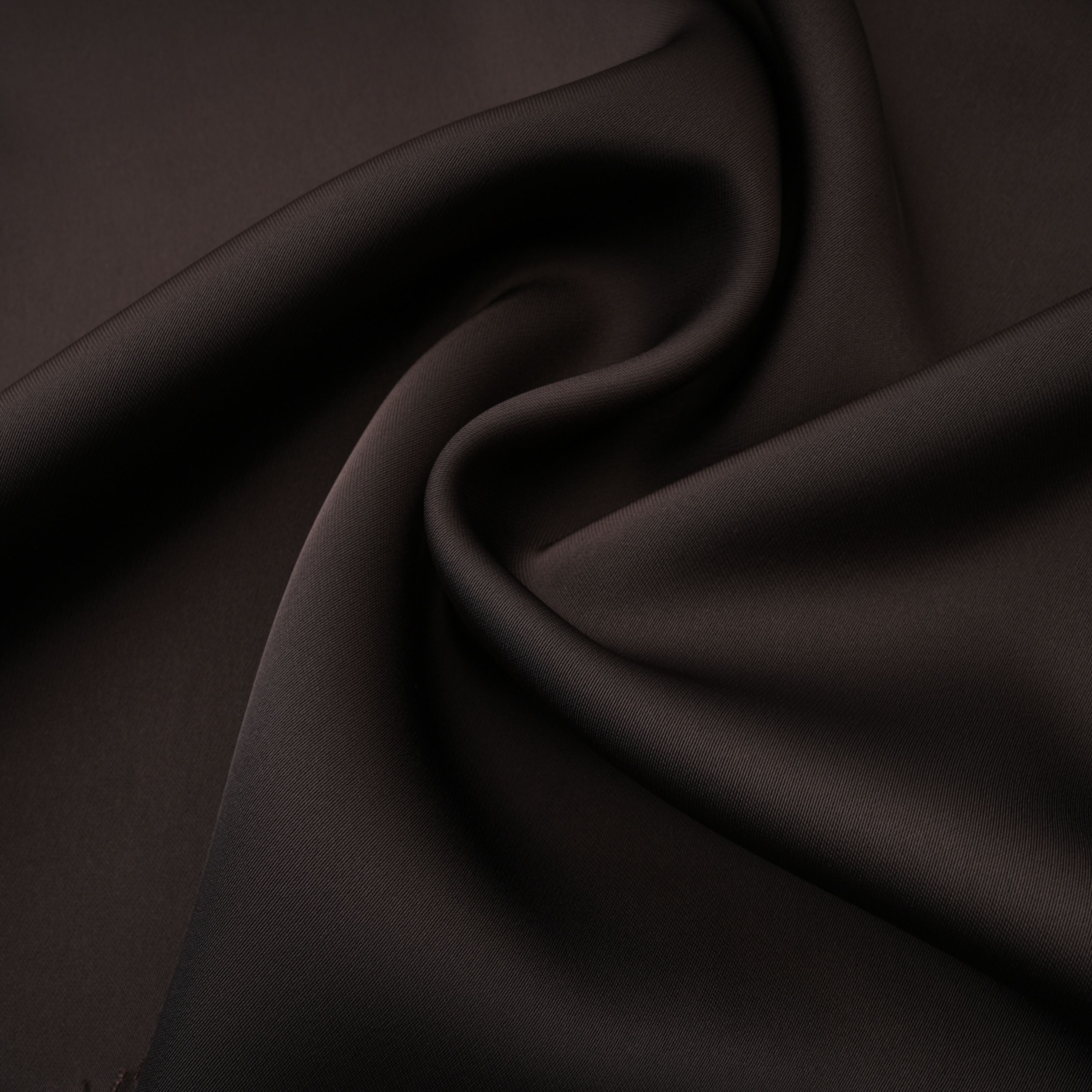 Henrik Brown Kleid mit Spitzenbesatz