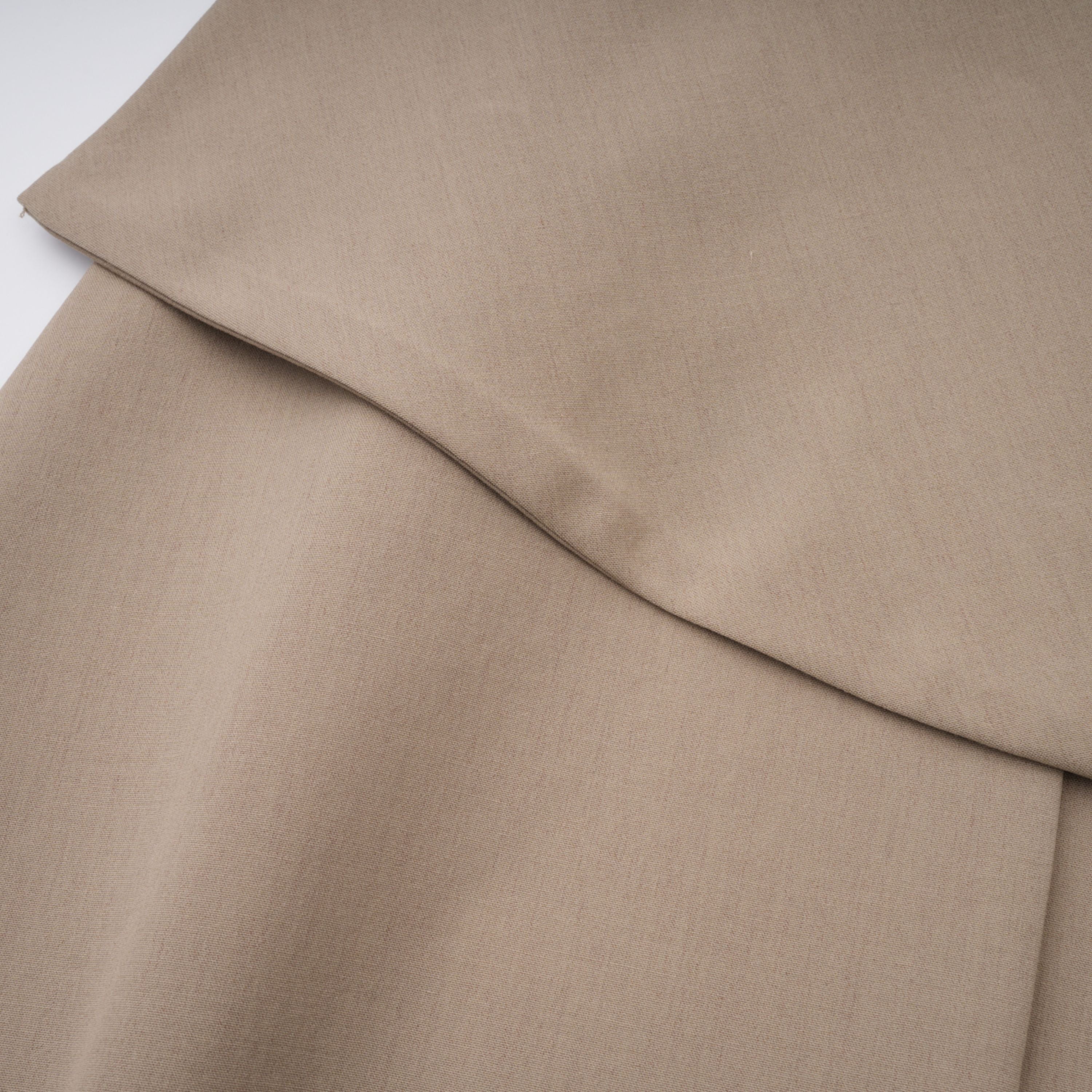 Filomena Grauer drapierter asymmetrischer Minirock