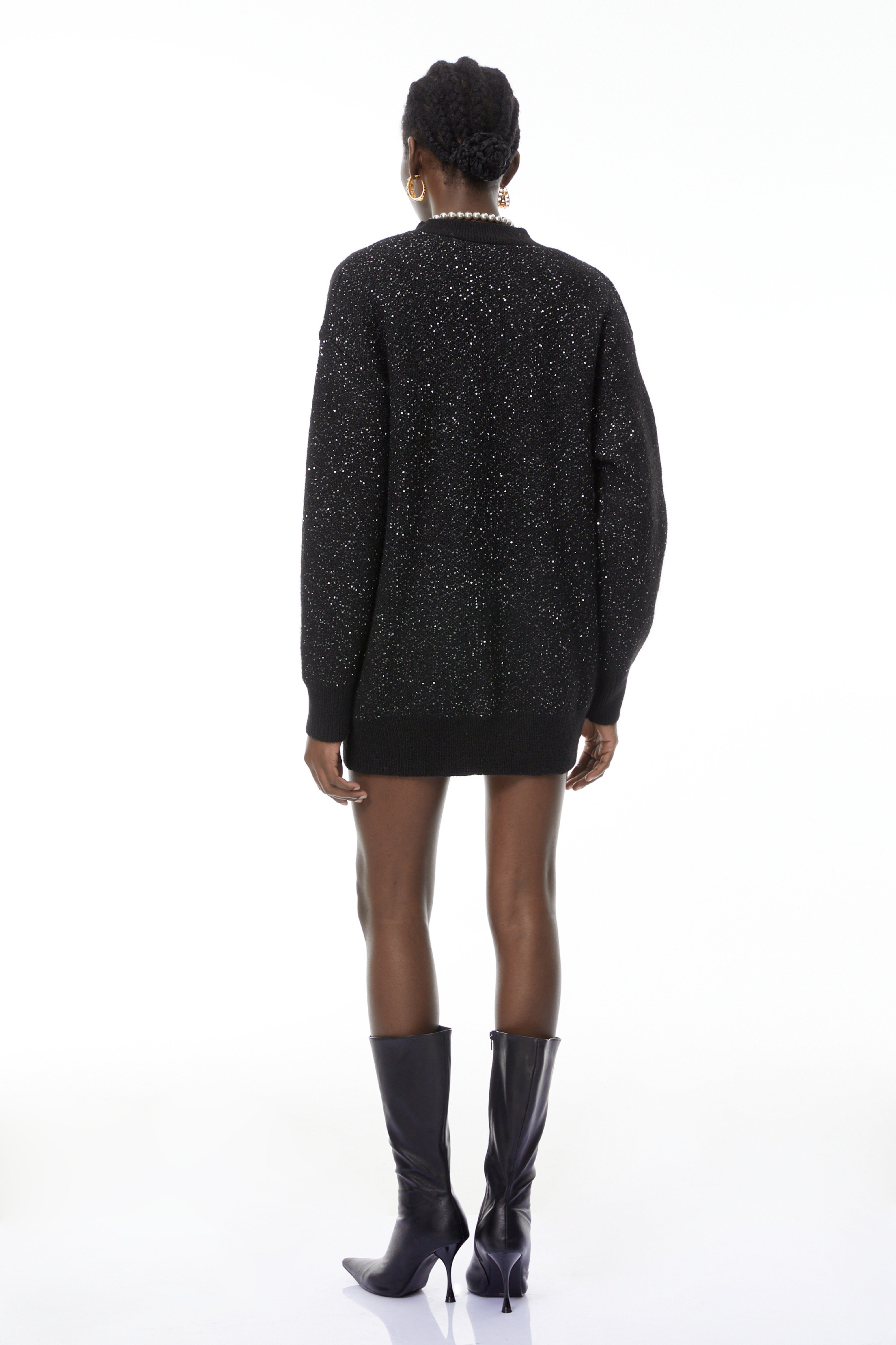 Valérie Schwarzer Strickcardigan mit Blumenknöpfen